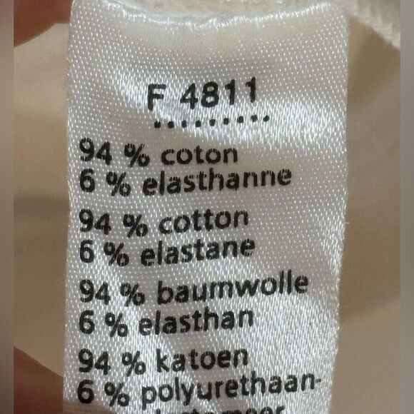 Lacoste vintage Y2K EUC white tank top Size 44 - Picture 5 of 5